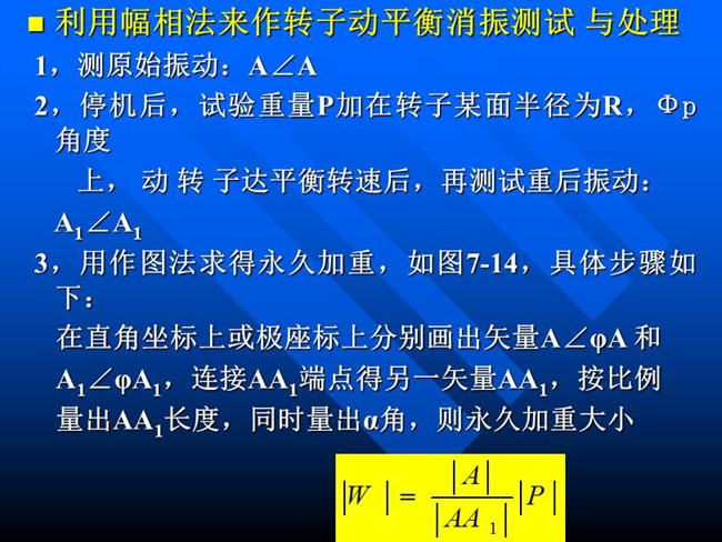 利用幅相法來(lái)作轉(zhuǎn)子動(dòng)平衡消振測(cè)試與處理